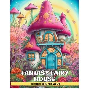 Fantasy Fairy House Coloring Book for Adults